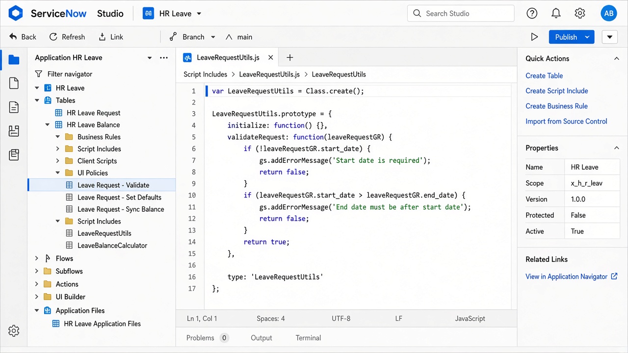 Studio — Create Application